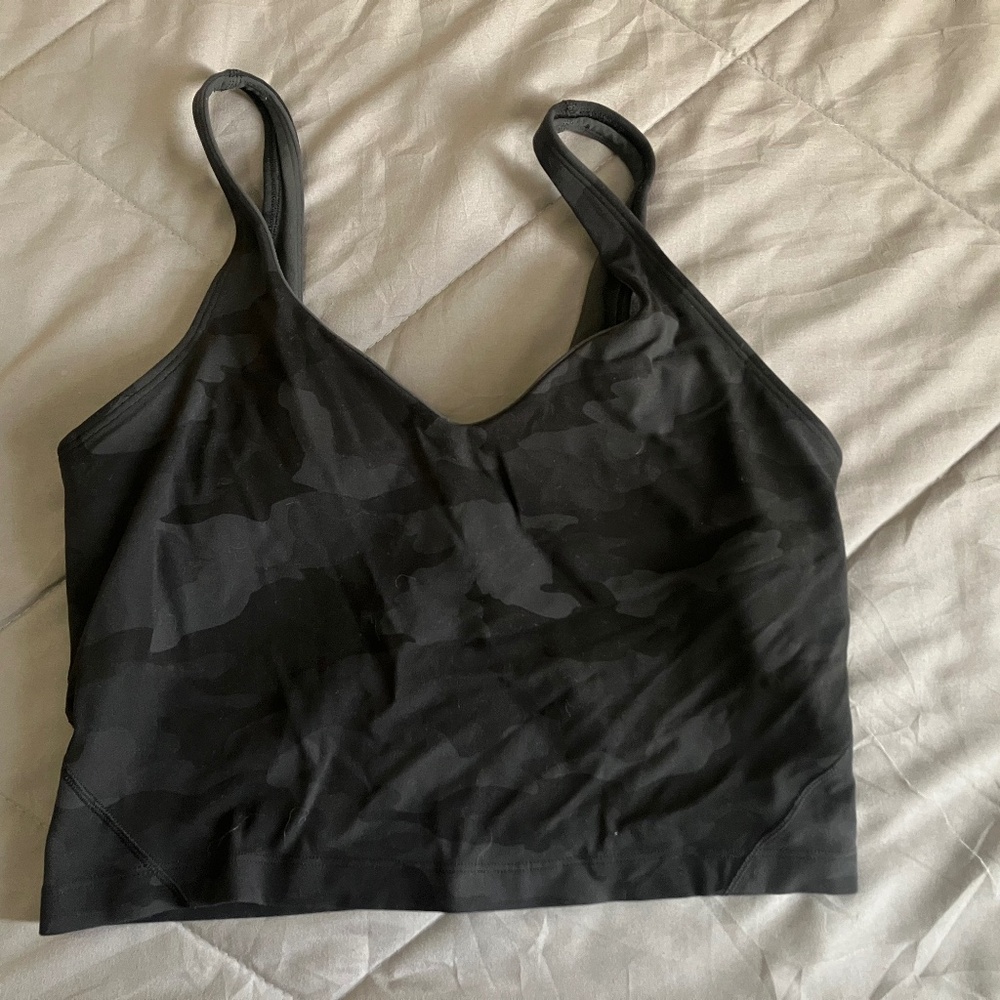 Lululemon Align Black Camo Cropped Tank 8